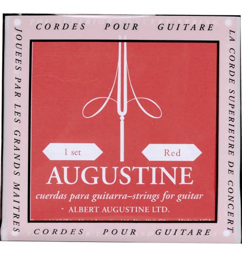 Augustine - RED, Guitar Strings - Red Normal /Nylon Clear-Yarn Silver