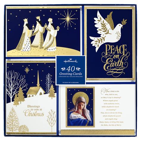 Hallmark Hand Crafted Christmas Card Assortment: Peace On...