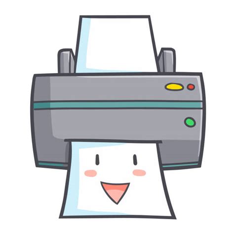 printer cartoon stock illustrations royalty  vector