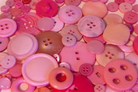 Pink Sewing Buttons Background Stock Photo - Image of fashion, circle ...