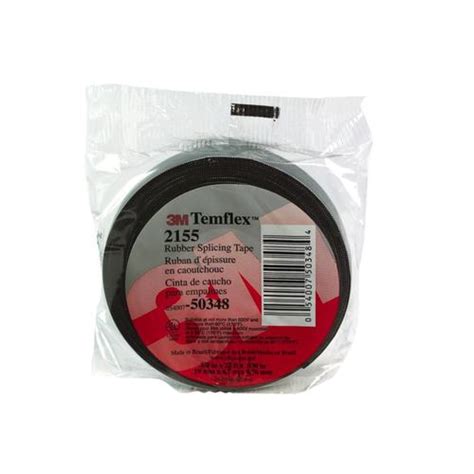 3M Temflex 2155 Rubber Splicing 22 Ft Black Electrical Tape In The