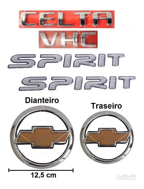 Kit Emblemas Celta Vhc Spirit Modelo Original R