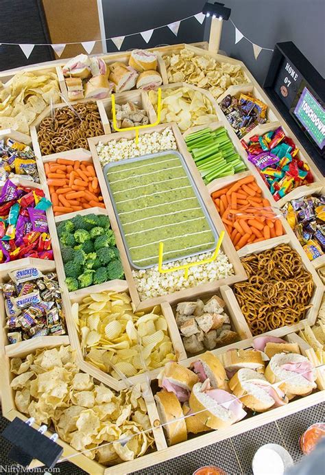 How To Make An Epic Reusable Wooden Snack Stadium Football Party