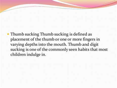 Thumb Sucking