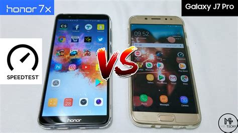 Honor X Vs Samsung Galaxy J Pro Speedtest Comparison Youtube