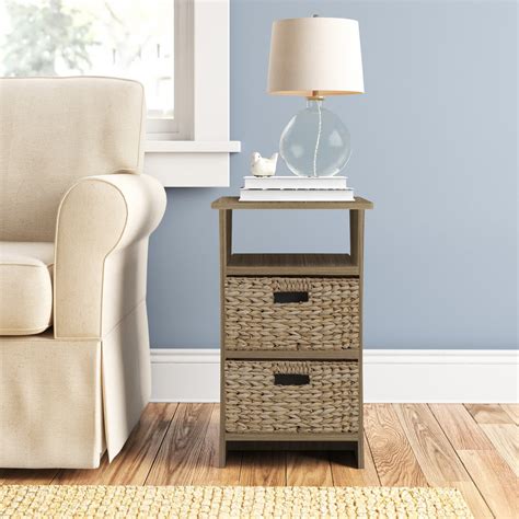 Sand Stable Stroud Sled Drawer End Table With Storage Reviews