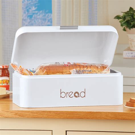 Classic Retro Metal Bread Box | Collections Etc.