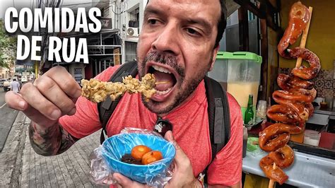 Um Dia Inteiro Provando Comida De Rua Nas Filipinas Youtube