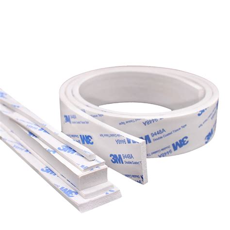 Silicone Rubber Self Adhesive Sponge Seal Strip Width 5 50mm Thick 2