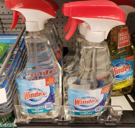 23 Fl Oz Spray Bottle Windex With Vinegar Glass Cleaner