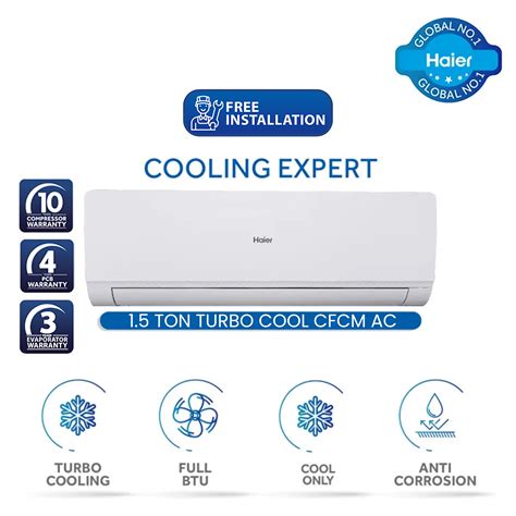 Haier Ton Turbo Cool Non Invertor A C Model Cfcm City