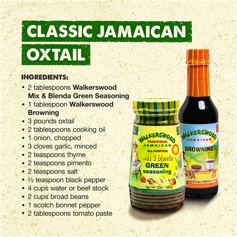 Classic Jamaican Oxtail Walkers Wood Caribbean Foods