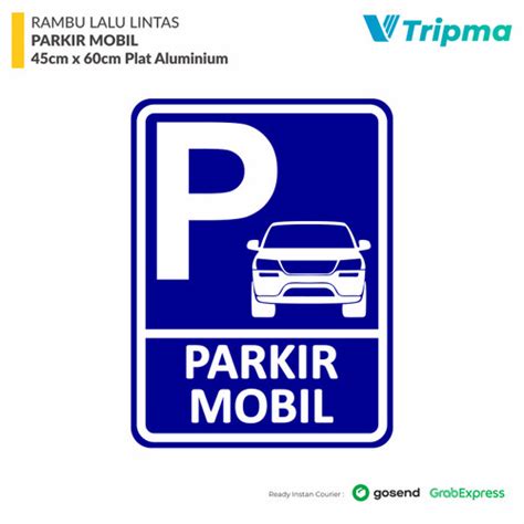 Jual Rambu Parkir Mobil Model Kotak 45cm X 60cm Kota Bandung Tripma