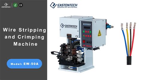 EASTONTECH EW 50A 1 5T 2T 3T Wire Stripping And Crimping Machine YouTube