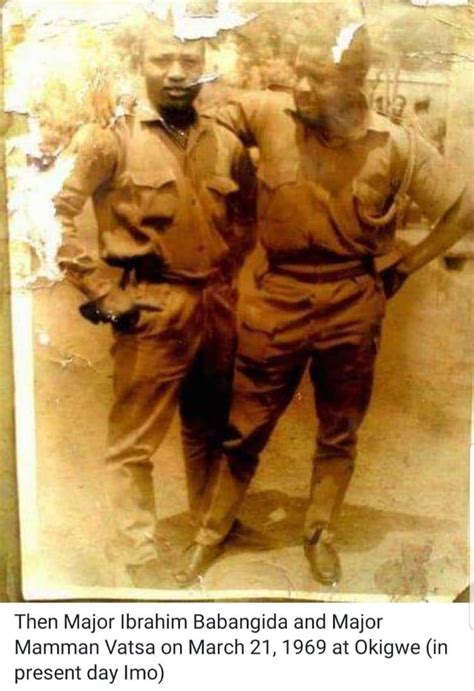 Major Ibrahim Babangida And Mamman Vatsa In Okigwe In Throwback