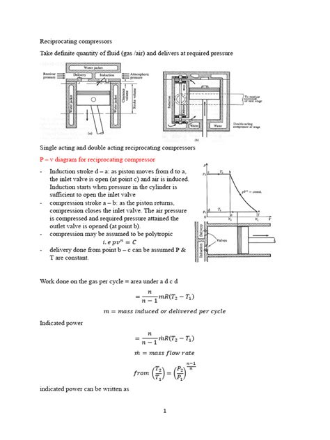 Reciprocating Compressors Summarised | PDF | Mechanical Engineering ...