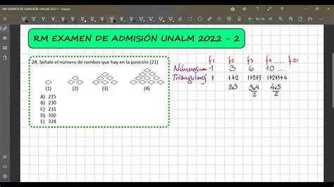 EXAMEN DE ADMISIÓN PREG 28 RM UNALM 2022 2 YouTube