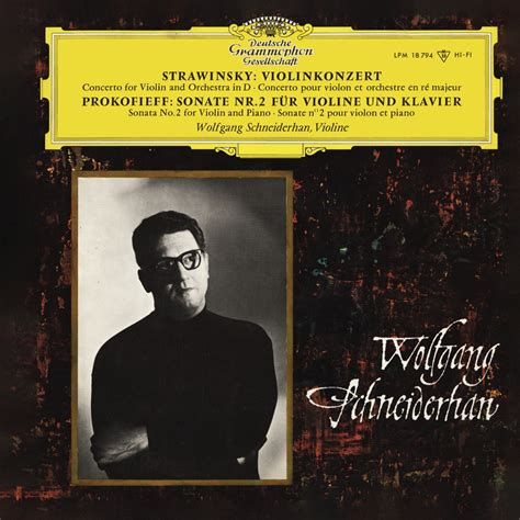 Stravinsky Violin Concerto Prokofiev Violin Sonata No 2 Album By