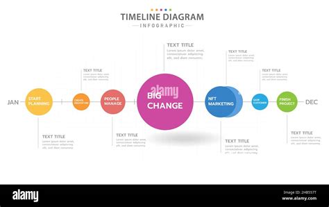 Infographic Template For Business 12 Months Modern Timeline Diagram Calendar With Circles