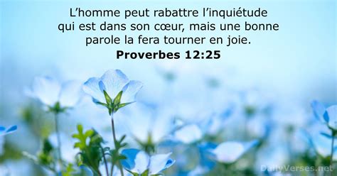 21 Octobre 2021 Verset Biblique Du Jour Proverbes 12 25