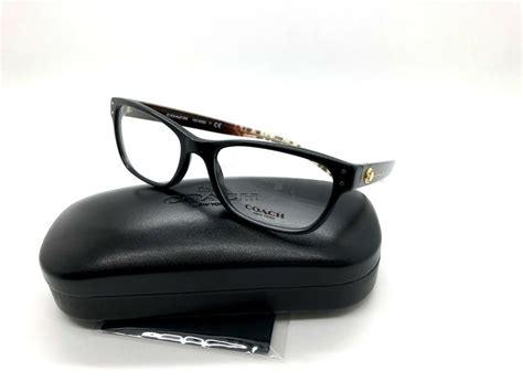 Coach HC 6082 Eyeglass Frames 5353 53-17mm Black/Wild Beast FRAME ONLY ...