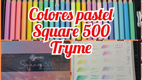 Primeras Imperesiones Colores Pastel Tryme Squere Pz Youtube