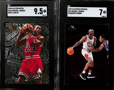 Lot Detail Lot Of 5 1995 96 Graded Michael Jordan Basketball Insert