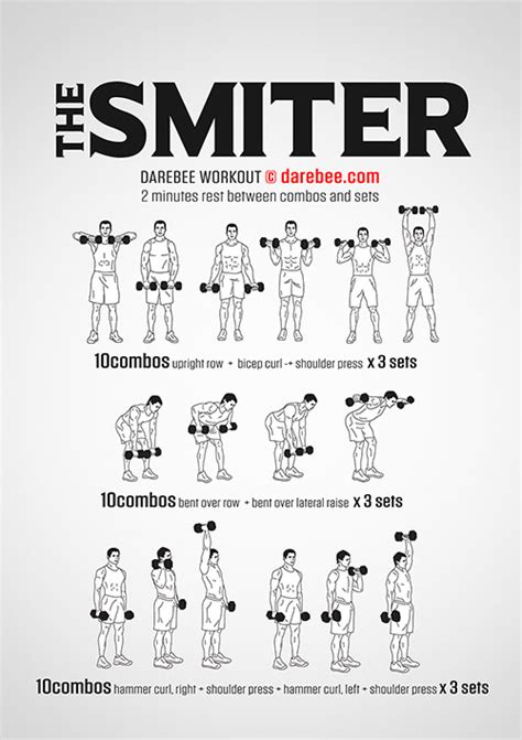 Darebee Workouts Full Body Dumbbell Workout Free Weight Workout