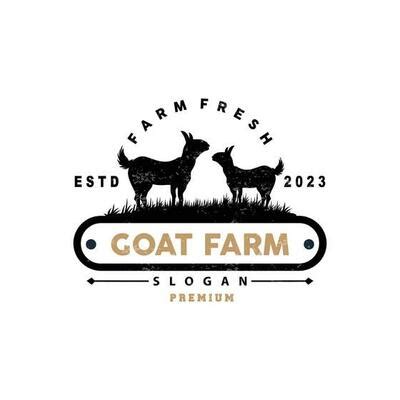 Goat Farm Logo Vector Art, Icons, and Graphics for Free Download