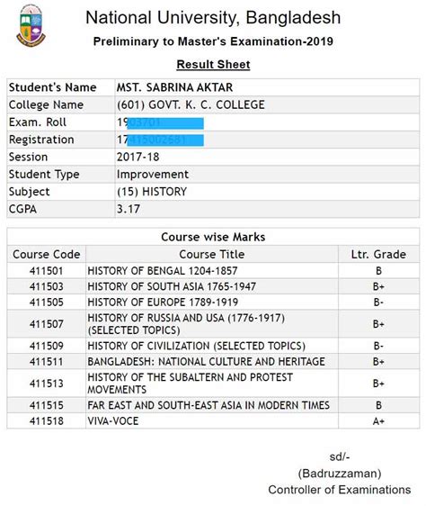 NU Preliminary To Masters Result 2023 ফলফল দখন এখন