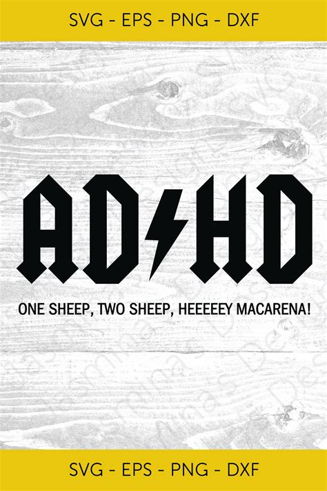 Adhd One Sheep Two Sheep Heeeeey Macarena Svg Png Dxf Eps For Cricut And Silhouette Perfect