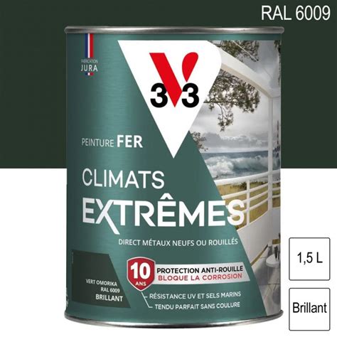 Peinture Fer Climats Extr Mes Ral Vert Omorika Brillant L V