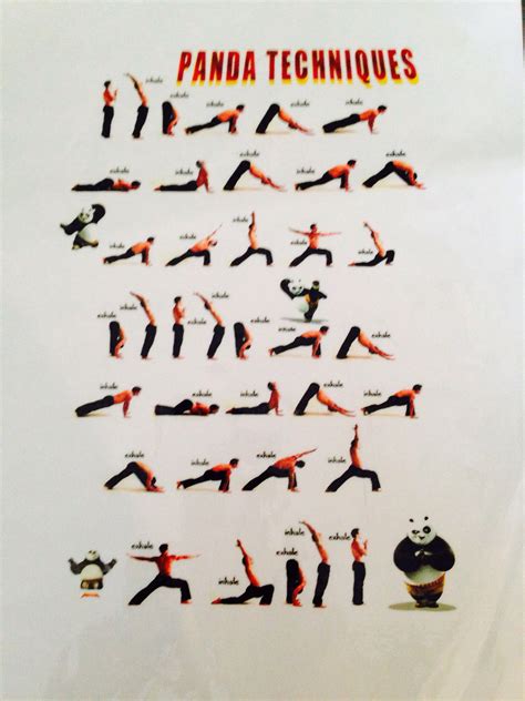 Kid yoga poses disguised as Kung fu panda meditation techniques. Panda ...