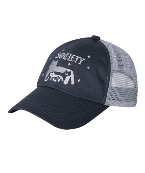 MUSINSA BAUF CAT SOCIETY Mesh Ball Cap Charcoal