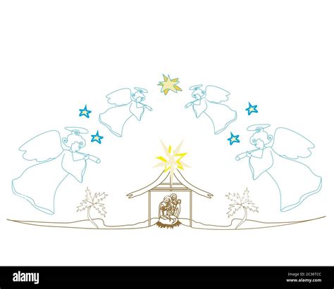 Jesus Mary Joseph Angels Cut Out Stock Images And Pictures Alamy