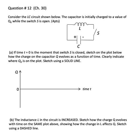 SOLVED Question 12 Ch 30 Consider The LC Circuit Shown Below The