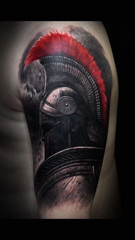 Spartan Soldier Tattoo Warrior Tattoo Sleeve Shoulder Armor Tattoo Warrior Tattoos Viking