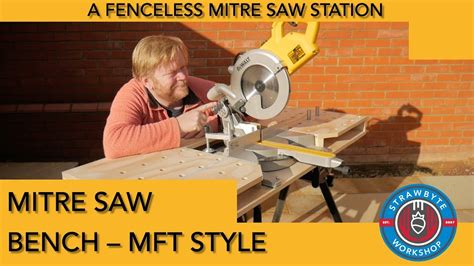 Mitre Saw Bench Mft Style Using The Ukj Parf Guide System Youtube