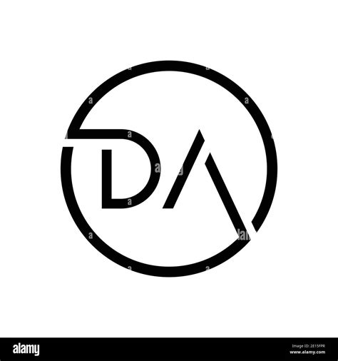 Initial DA Letter Logo Creative Typography Vector Template. Creative ...