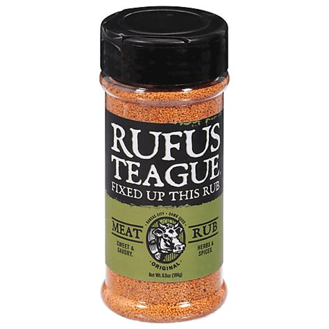 Rufus Teague Meat Rub Original Oz Salt Spices Seasonings