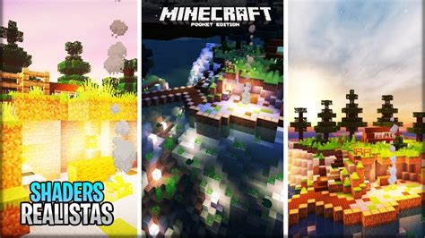 TOP 5 MEJORES SHADERS REALISTAS Y GAMA BAJA 1 RAM PARA MINECRAFT PE