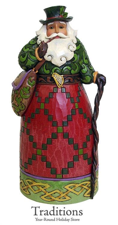 Jim Shore Irish Santa Nollaig Shonen Dhrit Resin 75x3 Jim Shore