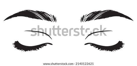 Beautiful Woman Eyes Black White Drawing Stock Vector Royalty Free 2140122621 Shutterstock