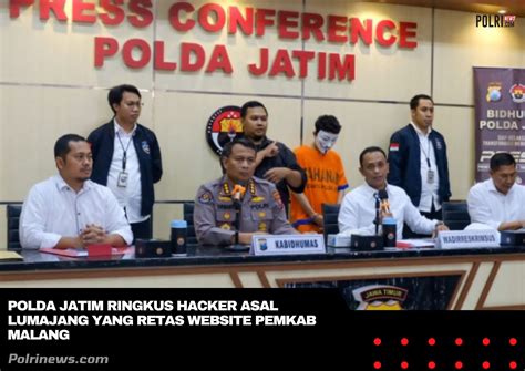 Polda Jatim Ringkus Hacker Asal Lumajang Yang Retas Website Pemkab Malang