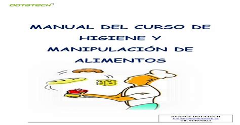 Manual Del Curso De Higiene Y ManipulaciÓn De Alimentos Pdf Document