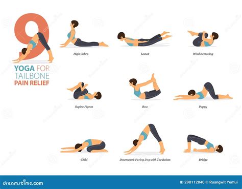 9 Yoga Poses Or Asana Posture For Workout In Tailbone Pain Relief