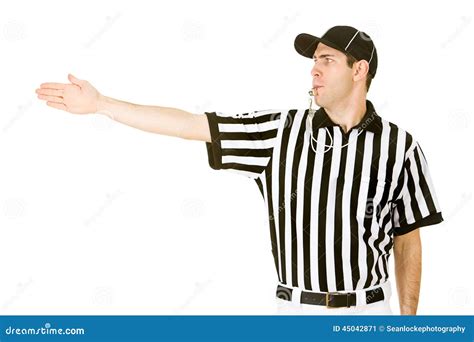 Football Referee Signals First Down