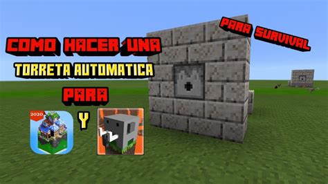 Como Hacer Una Torreta Automatica Para Mastercraft Y Craftsman En Survival Mecanismos De