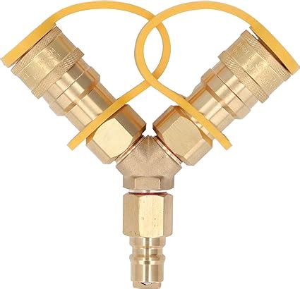 Y Splitter Natural Gas Quick Connect Adapter Y Splitter Natural Gas