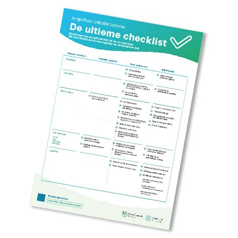 Je Apotheek Efficiënt Beheren De Ultieme Checklist